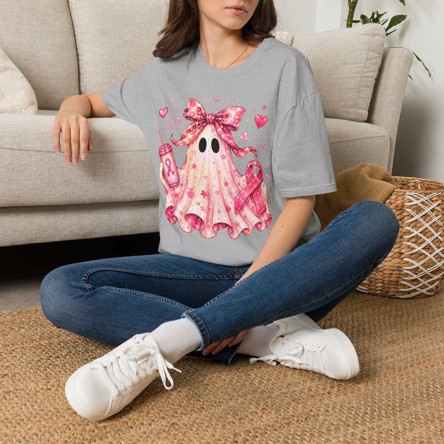 Pink Ghost Softstyle T-Shirt