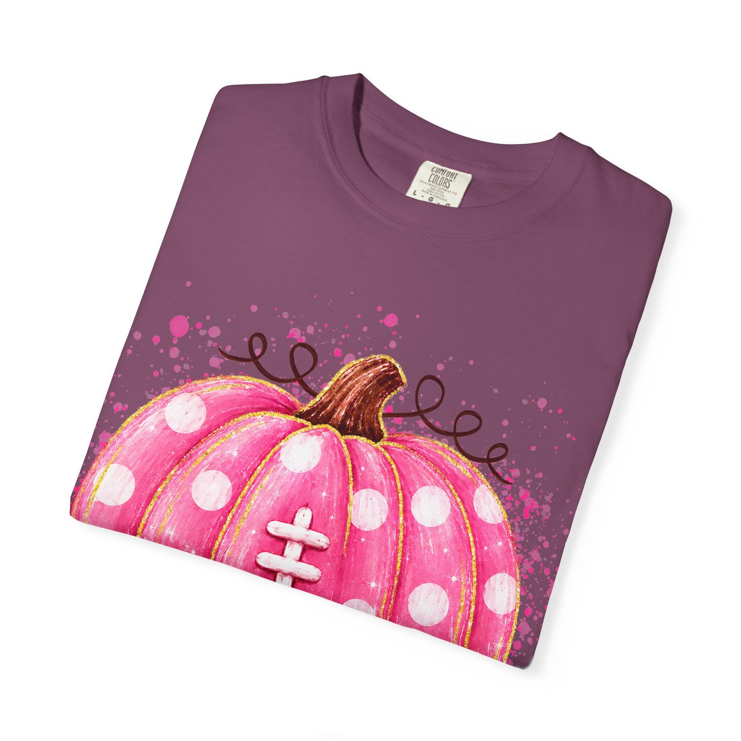 Pink Pumpkin Football T-shirt