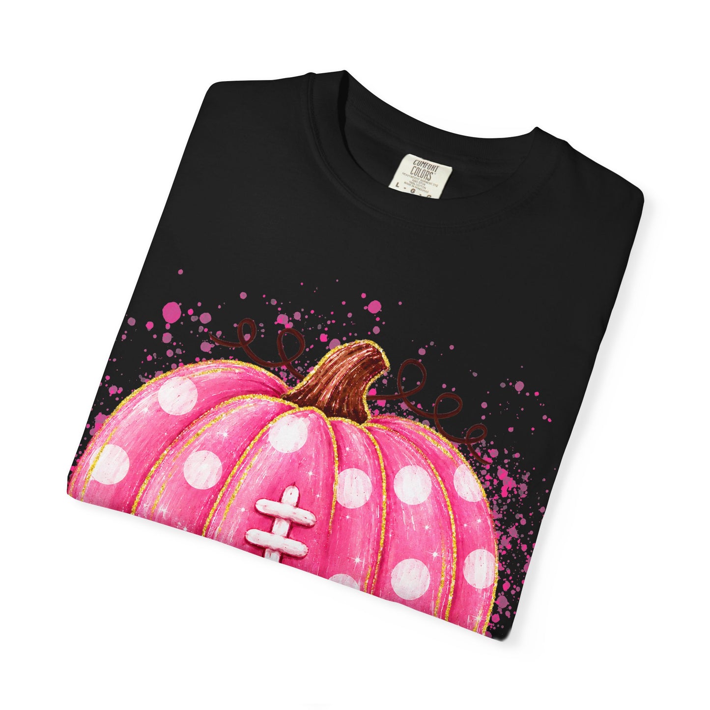 Pink Pumpkin Football T-shirt